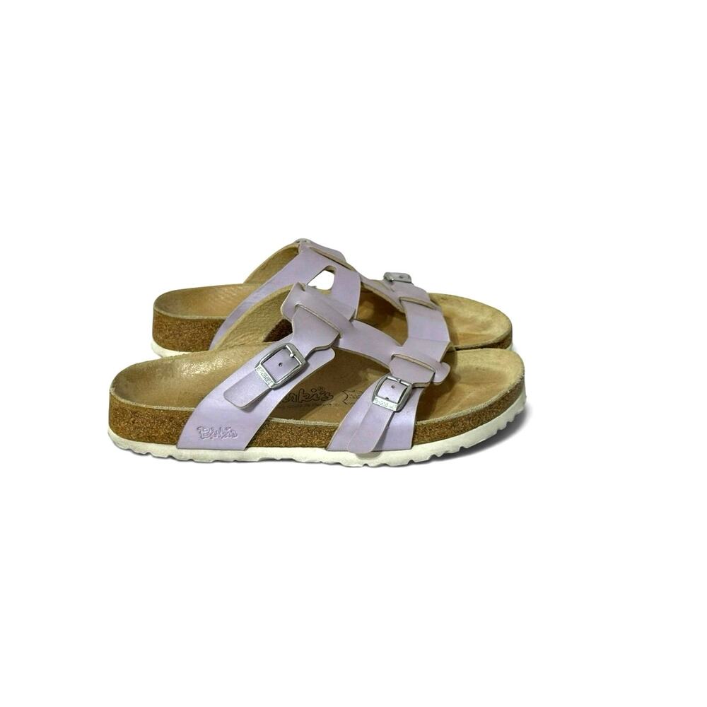 Birki's Nias Birkenstock Footbed Sandals Alloy Lavender Size 37 US 6
